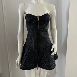 DSQUARED Leather Mini Dress - Retail $5K